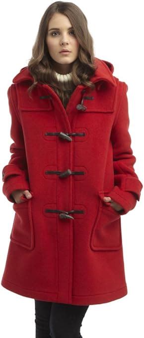 roter dufflecoat damen